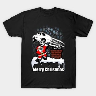 Dabbing Santa Clause Merry Box Caprice Christmas T-Shirt